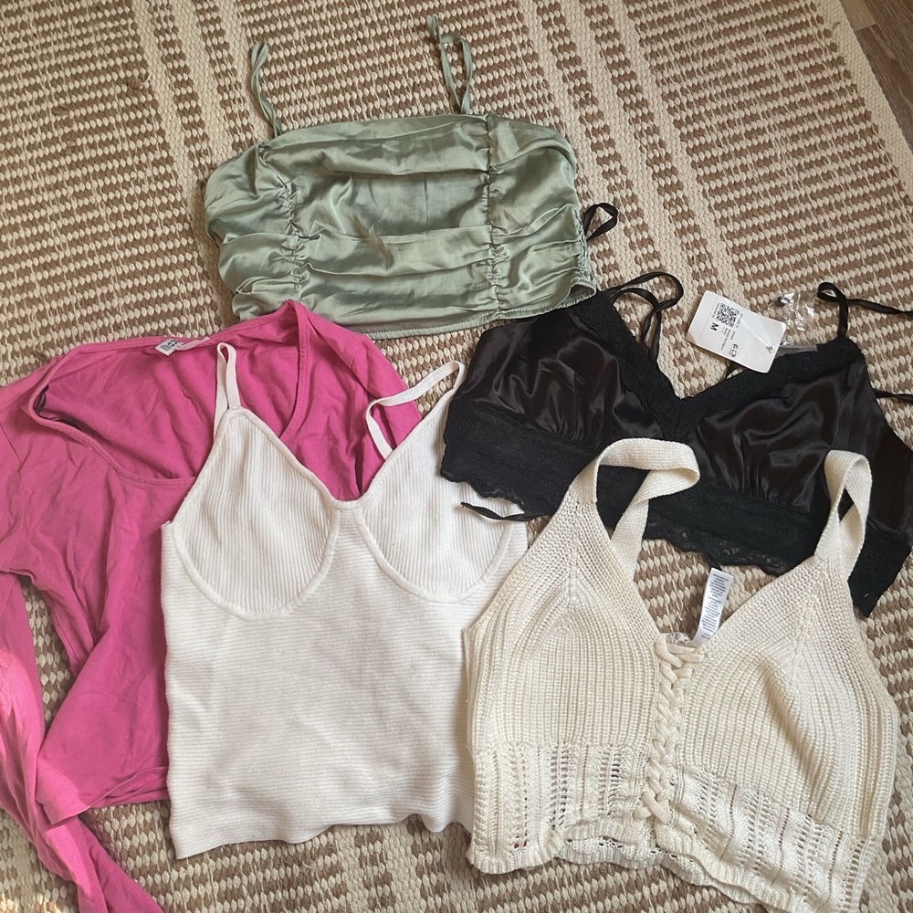 Tops - Pink, White, Black, Green